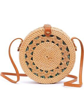 Handmade Straw Wicker Rattan Crossbody Bags - Chic Summer Purses for Women